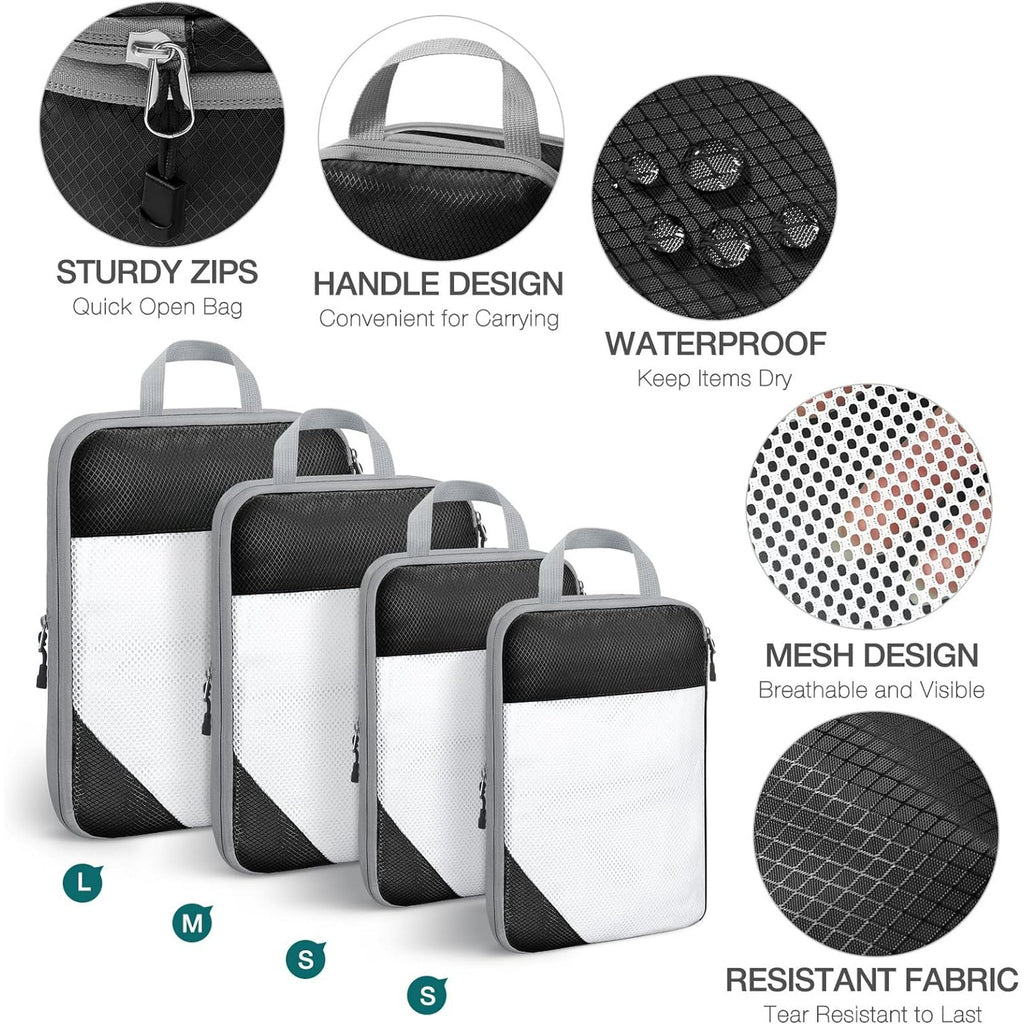 Packing Cubes Set Travel Luggage Organizers for Suitcases,
