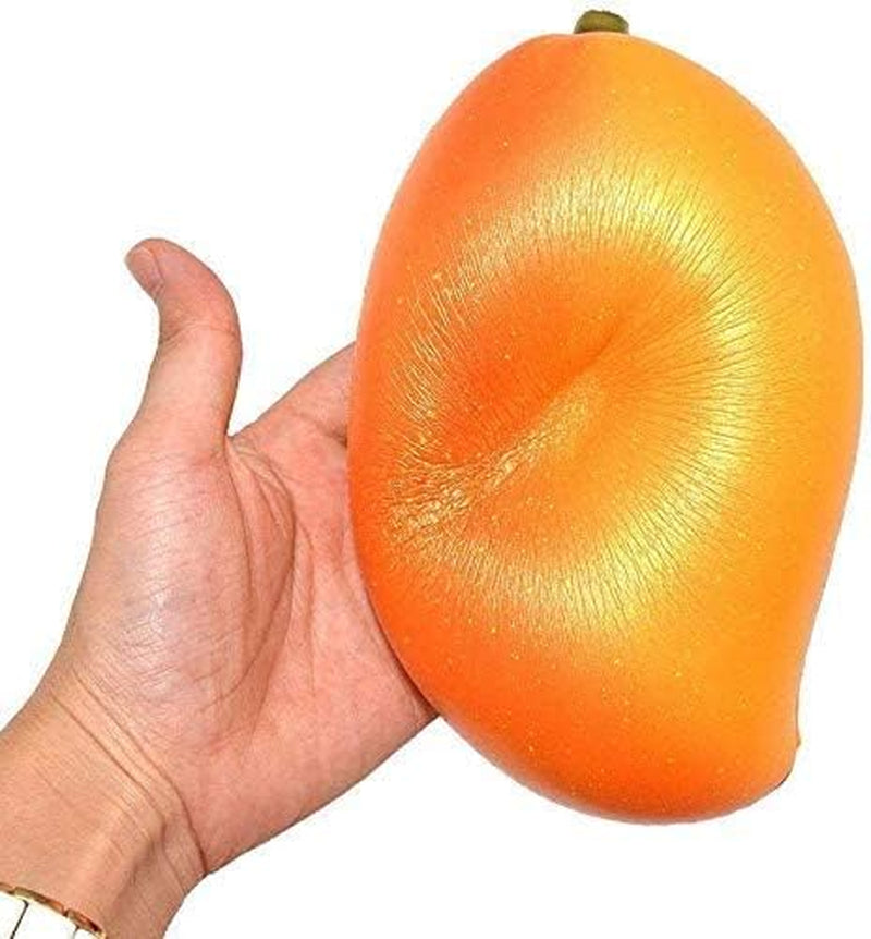 6.3-inch jumbo mango fidget toy with realistic golden fruit appearance