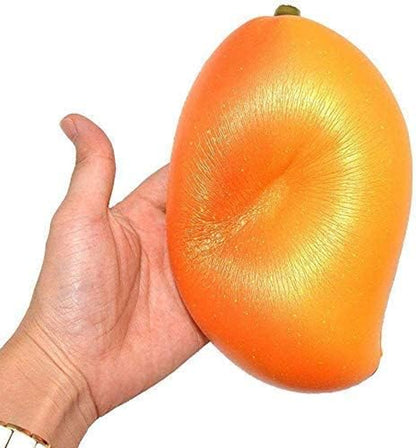 6.3-inch jumbo mango fidget toy with realistic golden fruit appearance