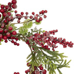 Frosted Berry and Pine Artificial Christmas Wreath - 16" - Unlit