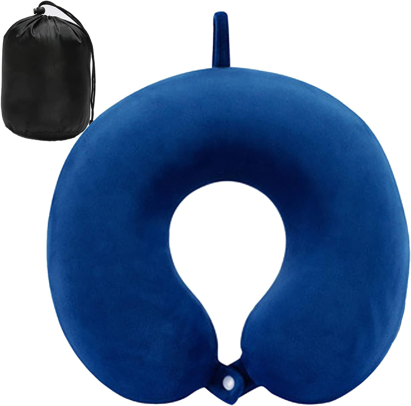 Upgraded Travel Neck Pillow – 100% Memory Foam for Airplane, Flight Headrest & Sleep, Portable Plane Accessory