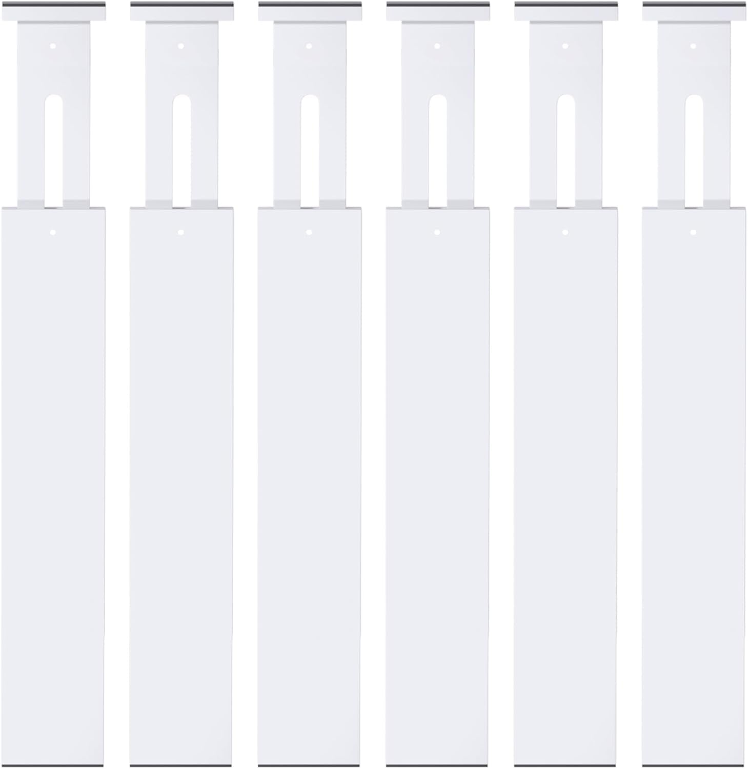 4-Pack Adjustable Bamboo Drawer Dividers, 12–17" for Kitchen, Closet, Dresser, Bedroom & Office Organization