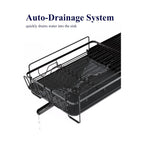 Large Dish Drying Rack - Extendable Dish Rack, Multifunctional Dish Rack for Kitchen Counter, Anti-Rust Dish Drainers with Cutlery & Cup Holders