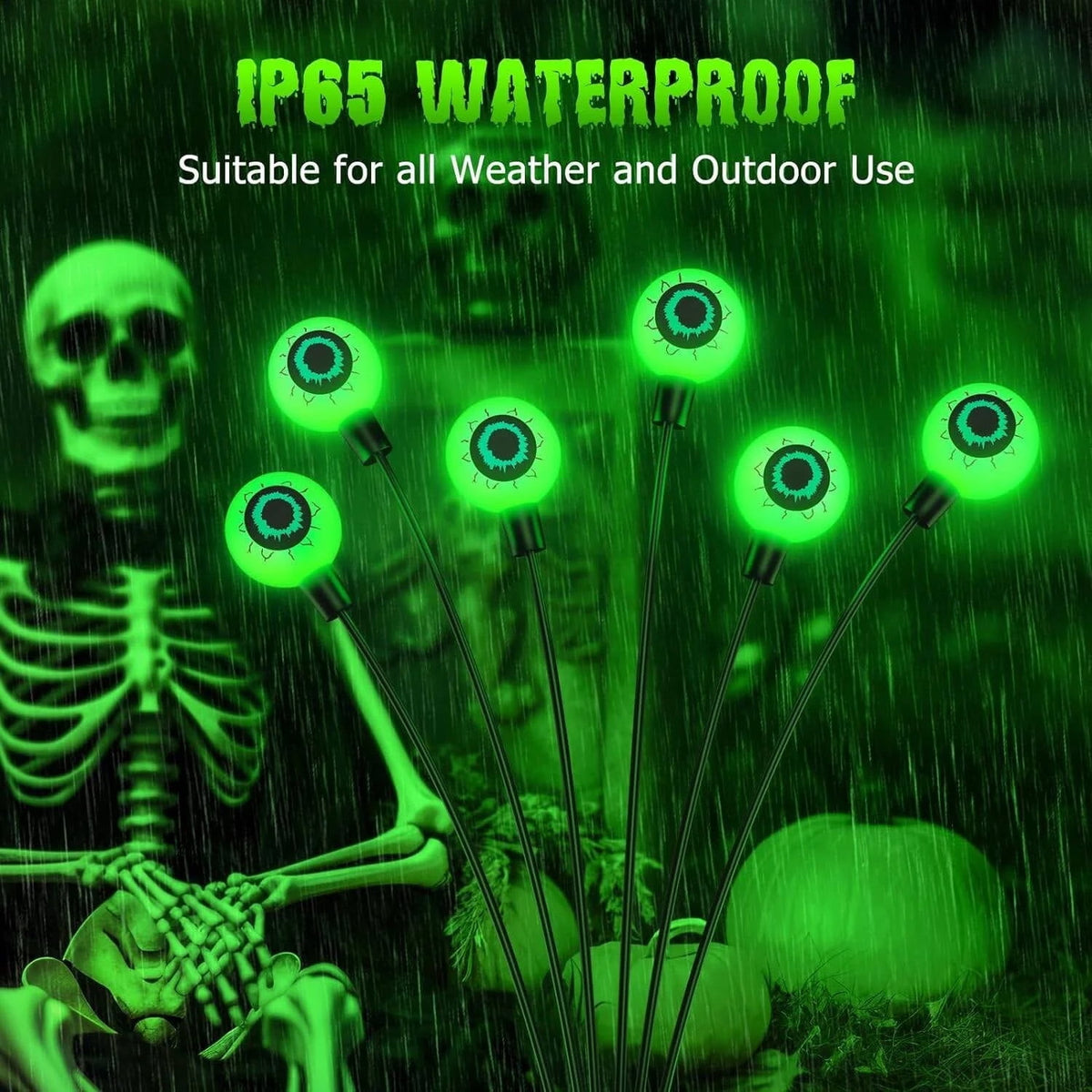 Halloween Eyeball Garden Lights for Outdoor Decor