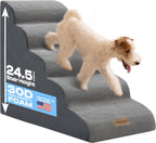 Dog Stairs for Small Dogs & Cats – 5-Step, 23" Non-Slip