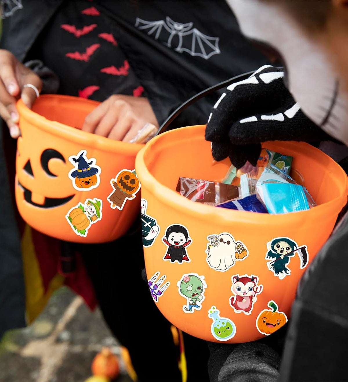 Spooky Halloween stickers for party favor bags