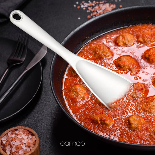 Silicone Kitchen Utensil Set, 600°F Heat Resistant Tools for Nonstick Cookware – Spatula, Spoon, Whisk, Tongs, Dishwasher Safe, BPA-Free (Cream White)