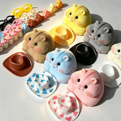 6 Pack Hamster Squishy Toy Collection