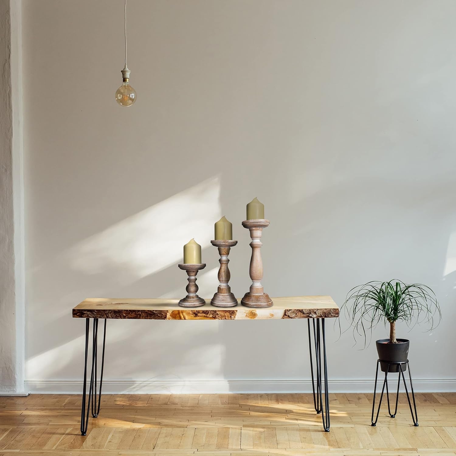 2-Pack Large Waterproof Flameless LED Pillar Candles, 4"x8", Battery Operated with Remote & Timer, Flickering Electric Candles for Outdoor & Indoor Decor