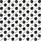 Cutting Board Feet with Stainless Screws, Black round Non Slip Rubber Feet for Cutting Board, Furnitrue & Electronics, 50 Pack