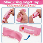 Slow-rising croissant squishy toy for stress relief and fidgeting