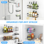 Bathroom Organizer 5 Pack Set