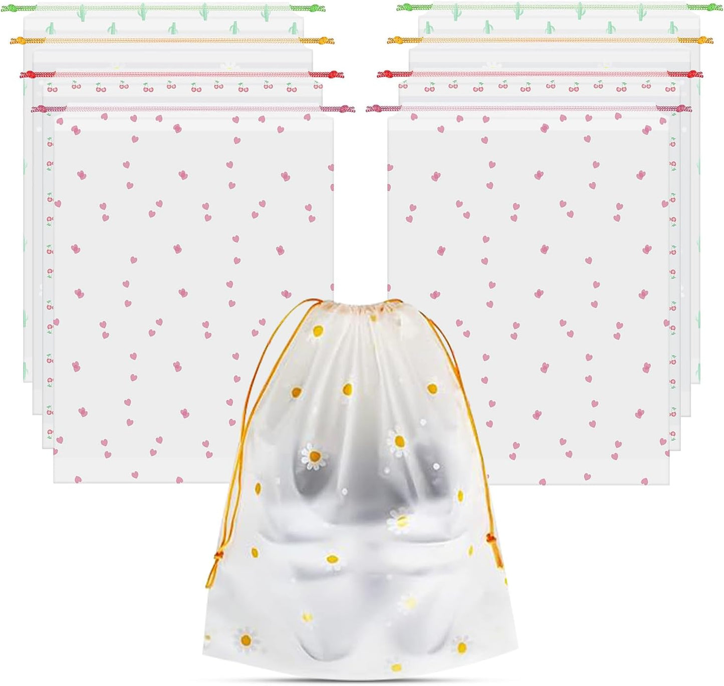 8PCS Travel Shoe Bags with Rope for Men and Women Large Shoes Pouch Organizers