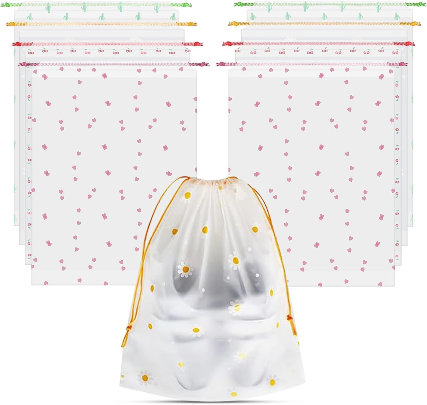 8PCS Travel Shoe Bags with Rope for Men and Women Large Shoes Pouch Organizers