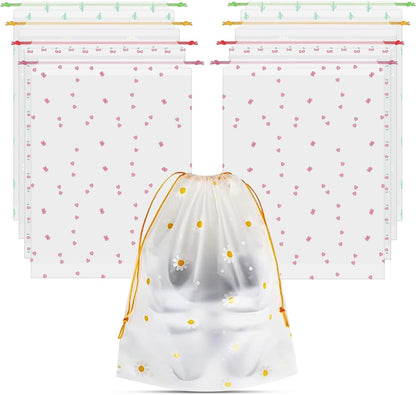 8PCS Travel Shoe Bags with Rope for Men and Women Large Shoes Pouch Organizers