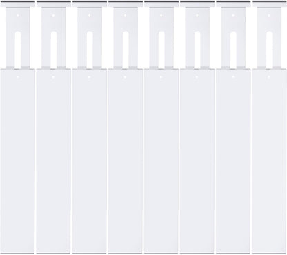 4-Pack Adjustable Bamboo Drawer Dividers, 12–17" for Kitchen, Closet, Dresser, Bedroom & Office Organization