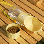 2-in-1 Portable Dog Water Bottle & Food Container – Leak-Proof Pet Feeder for Travel