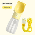 2-in-1 Portable Dog Water Bottle & Food Container – Leak-Proof Pet Feeder for Travel