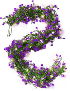 3-Pack Black Artificial Eucalyptus Garland with Flowers, Halloween & Fall Party Decor, Fake Floral Greenery for Wall Backdrop