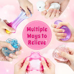 Soft Taba squeeze toys in assorted shapes for sensory play and stress relief