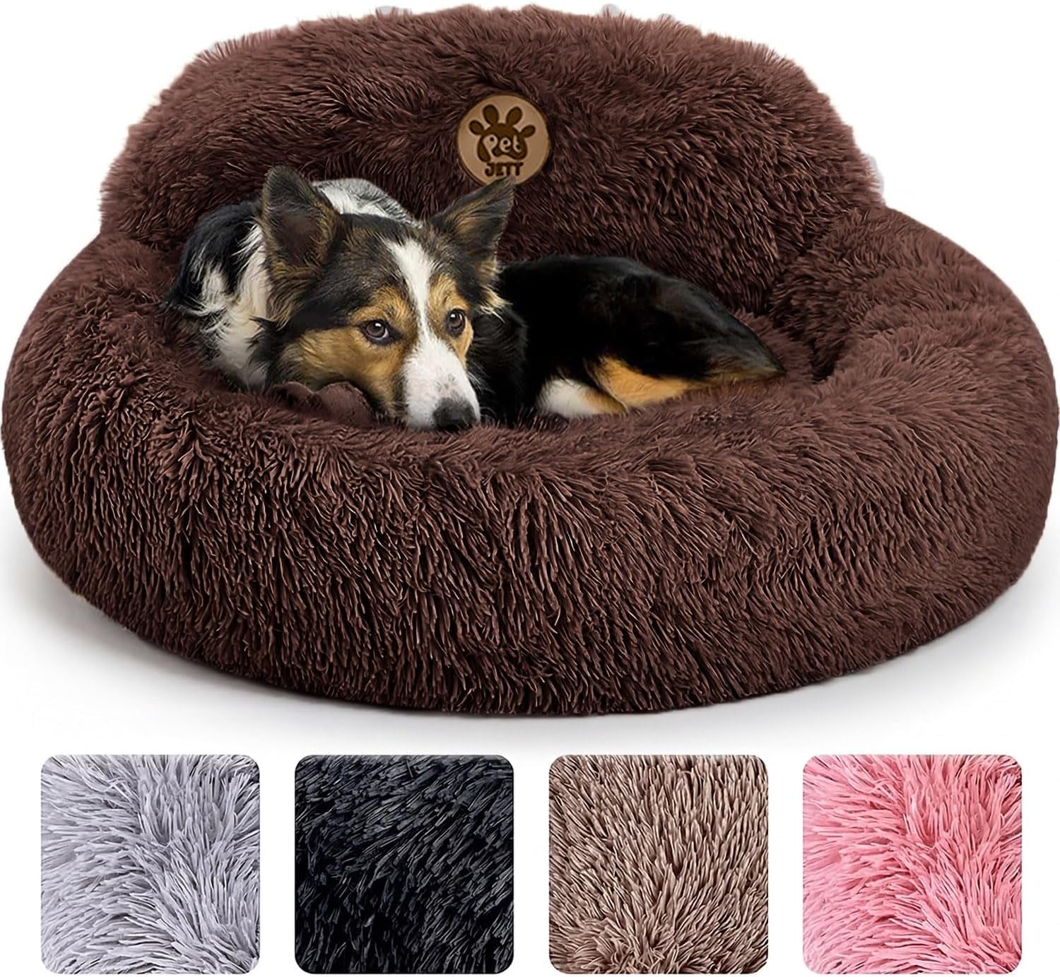 Calming Dog Bed for Small to Large Dogs Soft Donut Bed