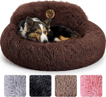 Calming Dog Bed for Small to Large Dogs Soft Donut Bed