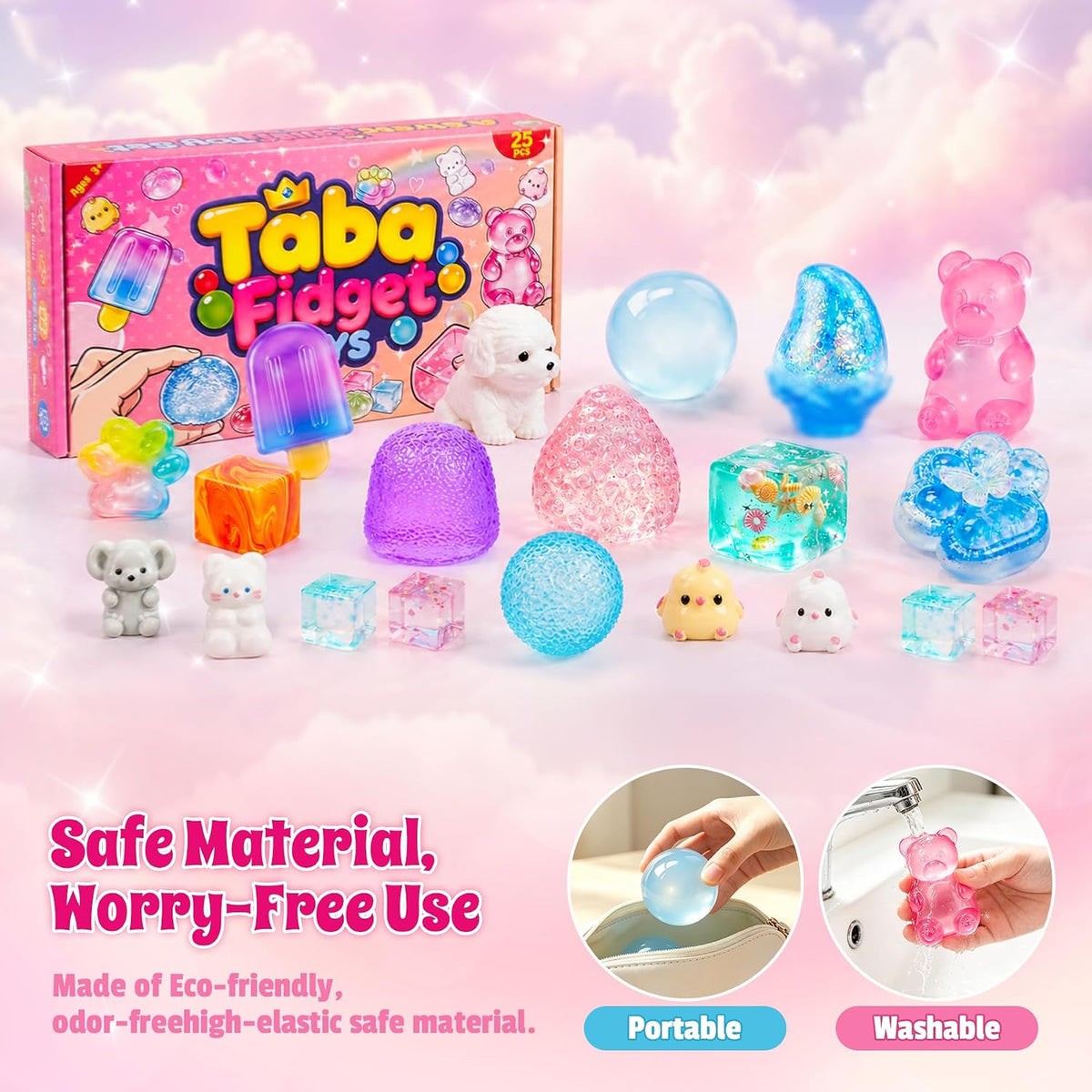 Cute multi-shape squishy toy collection for kids classroom prizes and party favors