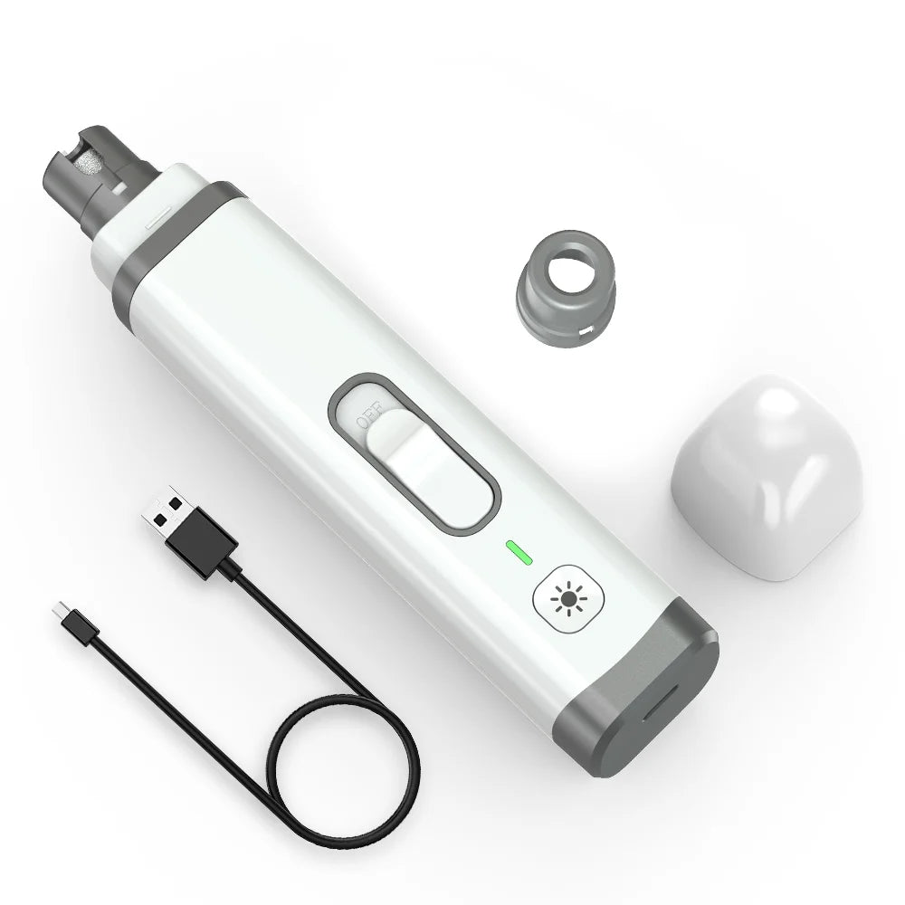 Rechargeable Dog Nail Grinder with LED Light