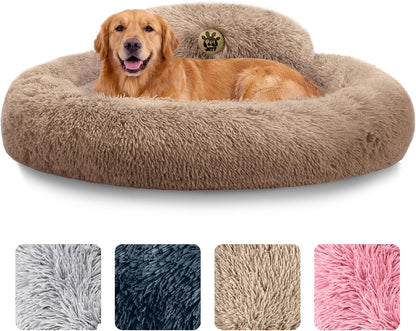 Calming Dog Bed for Small to Large Dogs Soft Donut Bed