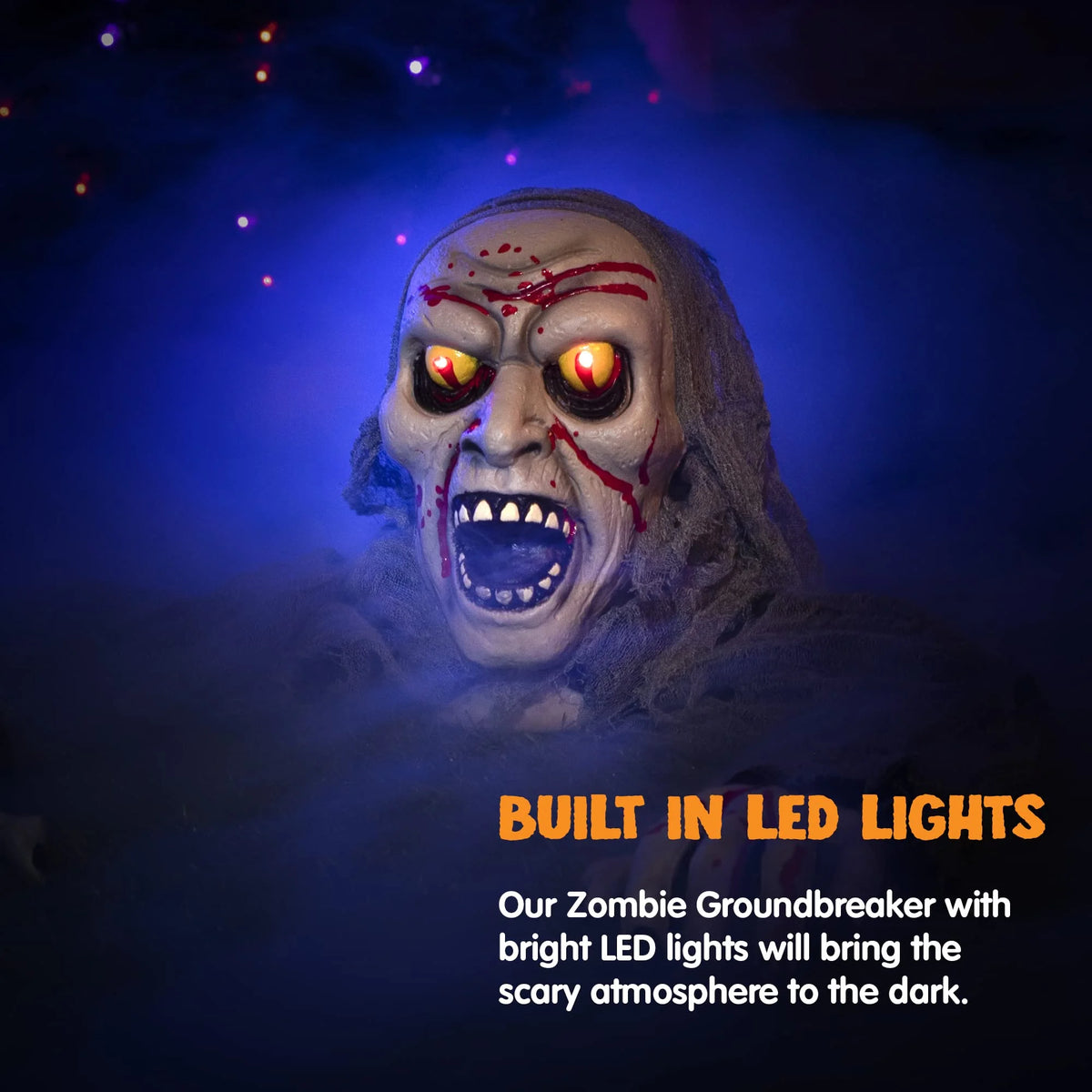 Halloween zombie groundbreaker prop for haunted house decor