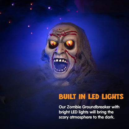 Halloween zombie groundbreaker prop for haunted house decor