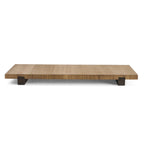 Home Décor Collection 8" X 15" Natural Wood Riser Decorative Tray