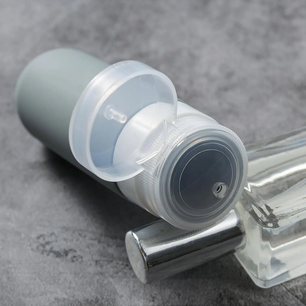 16 Pcs Travel Bottles for Toiletries, Leak Proof Refillable Travel Containers, Travel Essentials Silicone Toiletry Bottles (Grey)