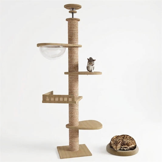 Floor to ceiling cat tree
