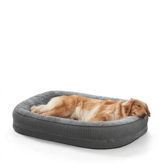 Calming Dog Bed for Large Pets Soft Washable Cushion Bed