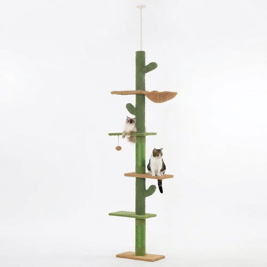 Floor to ceiling cactus cat tree