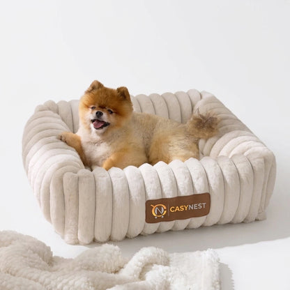 Orthopedic Dog Bed with Washable Cover for Small Dogs