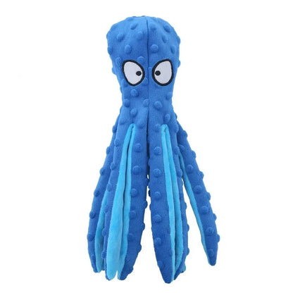 Durable plush fleece dog chew toy with sound