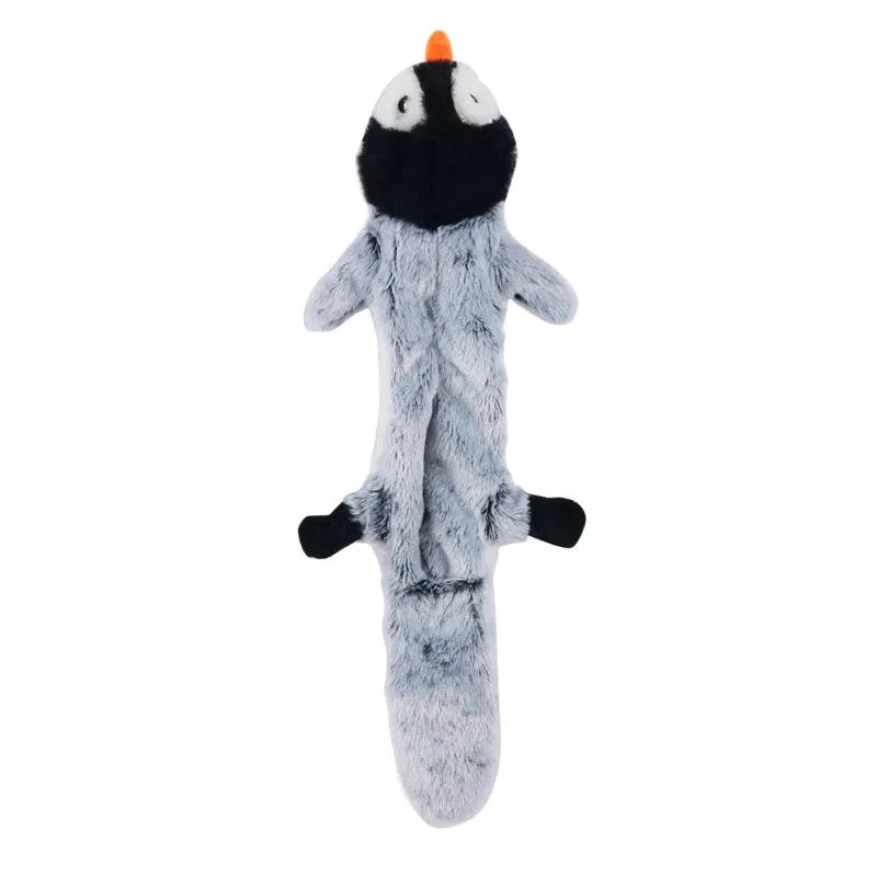 Portable plush dog toy for carrying and gentle fetch