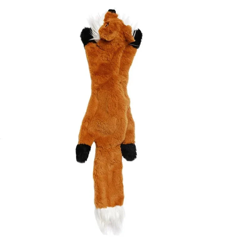 Cute plush animal chew toy for dogs