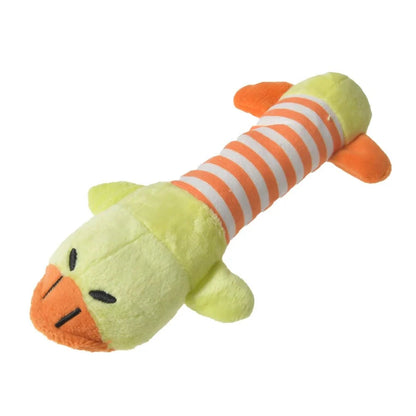 Plush fleece toy for dogs to chew cuddle and play