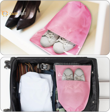 8PCS Travel Shoe Bags with Rope for Men and Women Large Shoes Pouch Organizers