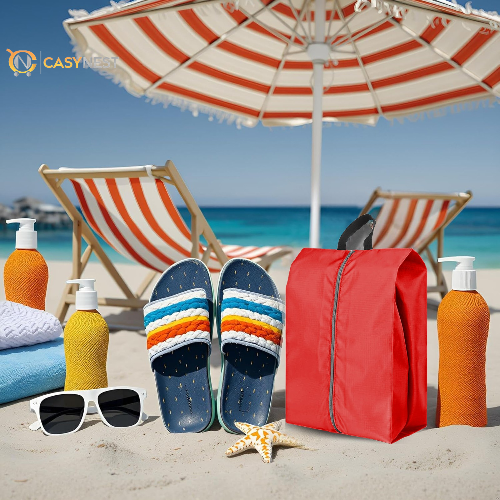 6 PCS Moisture Resistant Travel Shoe Bags Shoes Pouch Storage Packing Organizers