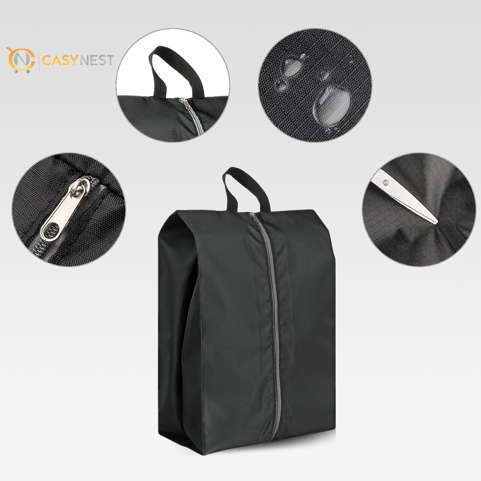 6 PCS Moisture Resistant Travel Shoe Bags Shoes Pouch Storage Packing Organizers