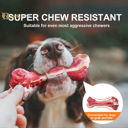 Indestructible Dog Chew Toys for Large Breeds – Tough Rubber Teething & Teeth-Cleaning Toys for Aggressive Chewers