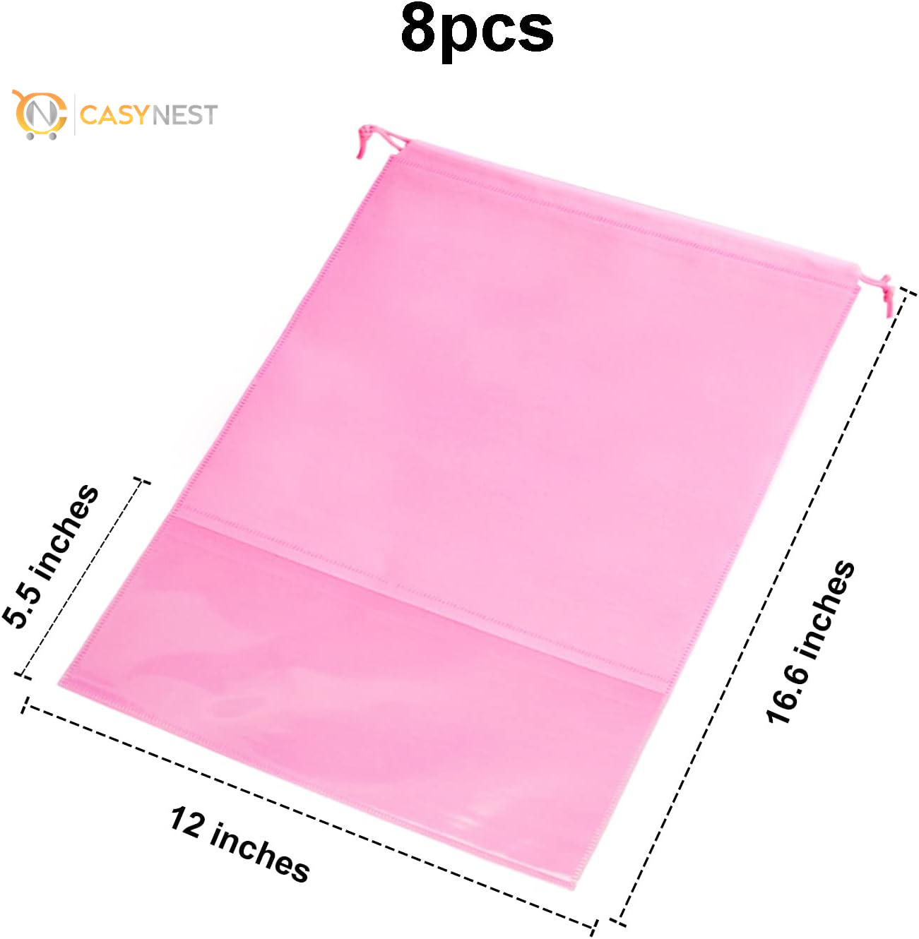 8PCS Travel Shoe Bags with Rope for Men and Women Large Shoes Pouch Organizers