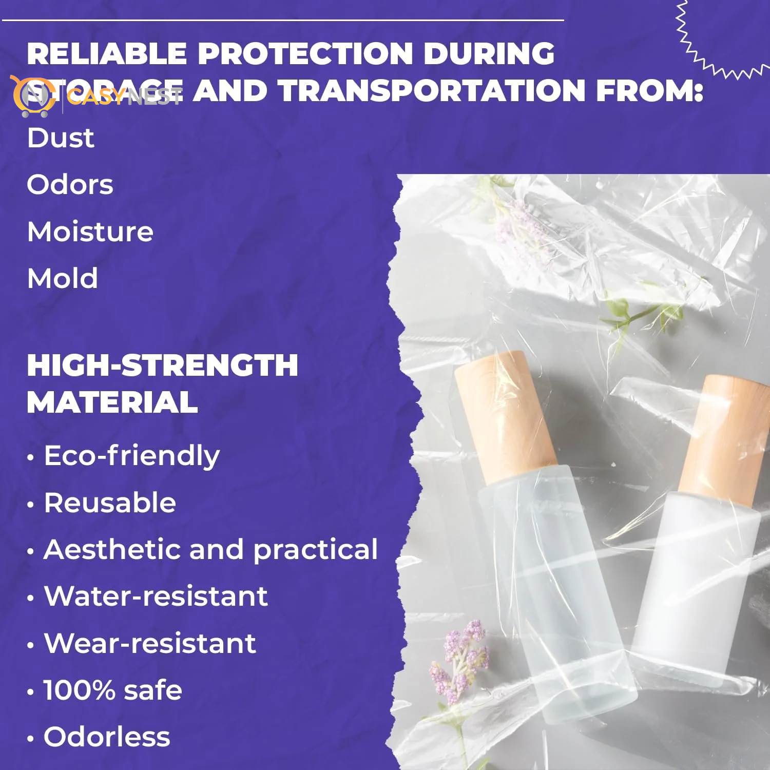 100-Pack Clear Drawstring Bags, 5 x 8 Inches – Waterproof 2 Mil Polyethylene Travel Bags for Shoes, Cosmetics & Toiletries