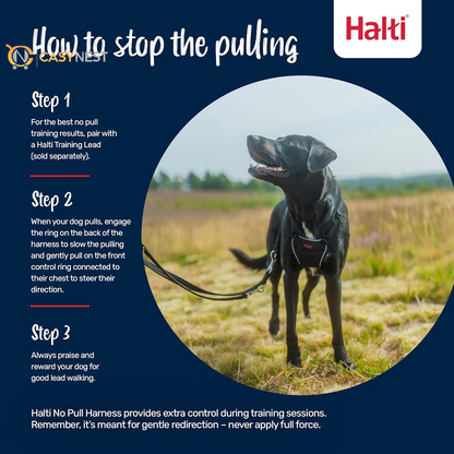 No Pull Dog Harness – Adjustable, Reflective & Lightweight Training Harness to Stop Pulling, 